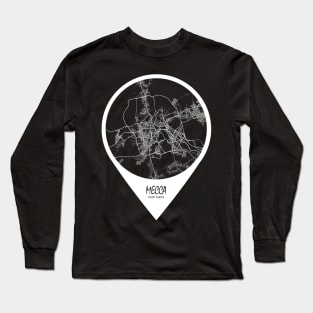 Mecca, Saudi Arabia City Map - Travel Pin Long Sleeve T-Shirt